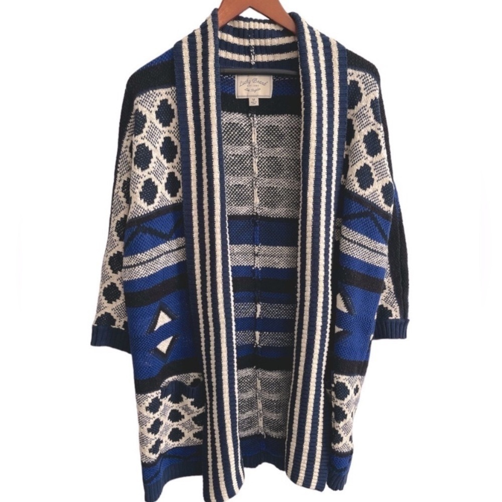 Lucky Brand open front sweater cardigan. Size M